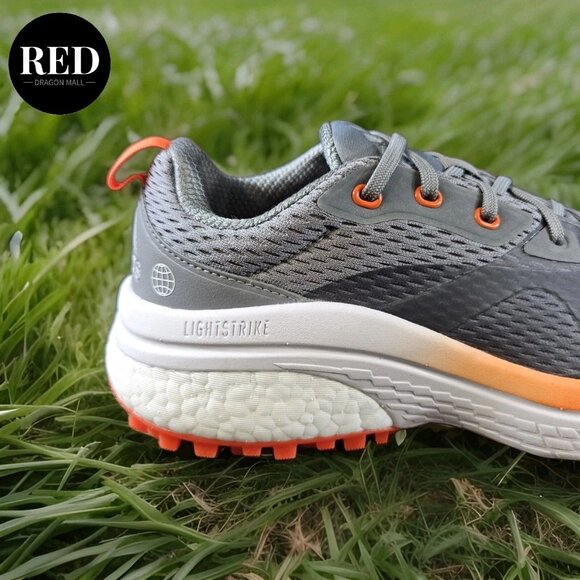 Adidas Solarmotion Spikeless Golf Shoes Gray Impact Orange GX9013 - Men\'s Size 9 main image 12